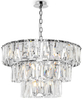 Żyrandol lampa wisząca Puntes MOD043PL-18CH pałacowa srebrna