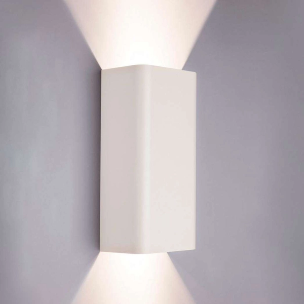 Kinkiet LAMPA ścienna BERGEN 9706 Nowodvorski metalowa OPRAWA prostokątna biała