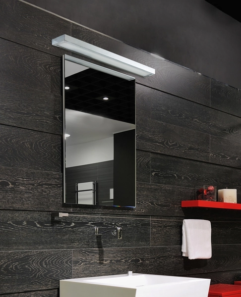 Metalowy kinkiet łazienkowy Rado LED 30W nad lustro chrom