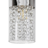 Sufitowa lampa salonowa Niagara crystal nad stół przezroczysta chrom