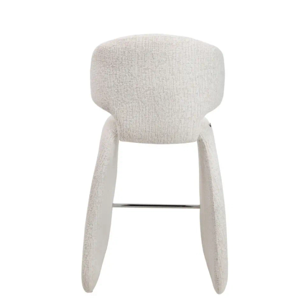 Nowoczesne krzesło EDRA MM001501100362 beżowe tapicerowane tkanina 52cm