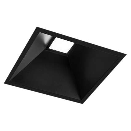Oczko LAMPA sufitowa UBE IL 3368 Shilo podtynkowa OPRAWA metalowa LED 10W 3000K wpust kwadratowy czarny