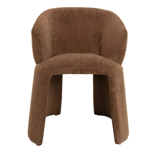 Siedzisko do nowoczesnych jadalni TOMI MM001501100364 brązowe tkanina 45cm