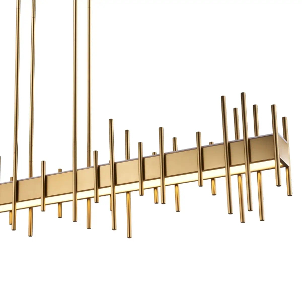 Lampa wisząca geometryczna ARCHITETTO ST-DL8524 złota metalowa LED 30W 3000K do salonu