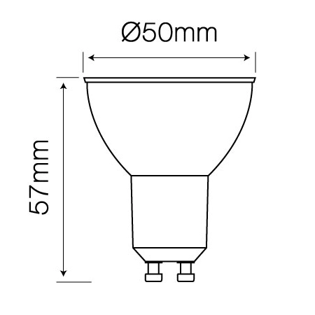 Żarówka 241987 LED GU10 5W 450lm 230V 6500K biała zimna