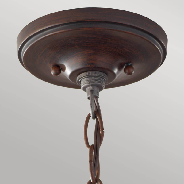 Sufitowa lampa szklana Pickering Lane FE-PICKERING-LANE-SF Feiss retro szklany brązowy