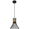 Wisząca LAMPA rustykalna PURRA 54814H Globo metalowa OPRAWA zwis druciany klatka czarna złota