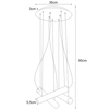 Kaskada LAMPA wisząca Mile K-4401 Kaja metalowa OPRAWA sople ZWIS tuby czarne