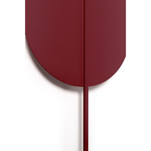 Lampa naścienna do przedpokoju Rokke RKK24050 metalowa bordowa