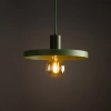 Wisząca lampa do jadalni Sila 10761 dysk zwis zielony