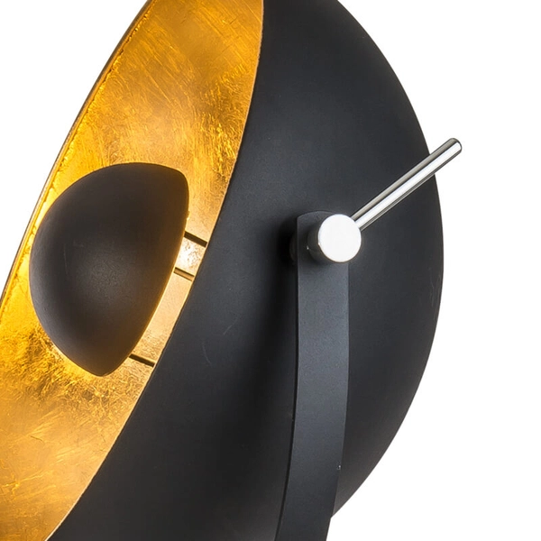 Podłogowa stojąca lampa Bowy 40150145X loftowa czarna złota