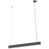 Lampa wisząca Soft 7535 listwa metalowa belka grafitowa