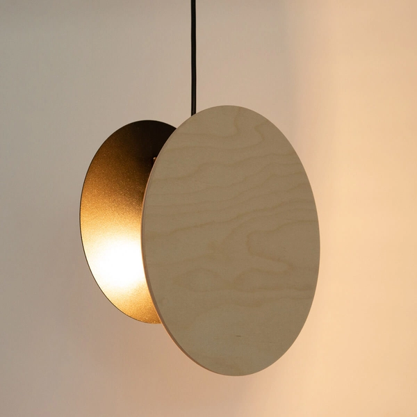 Zwisająca lampa Tola 40894 Sigma do jadalni okrąg beżowa czarna