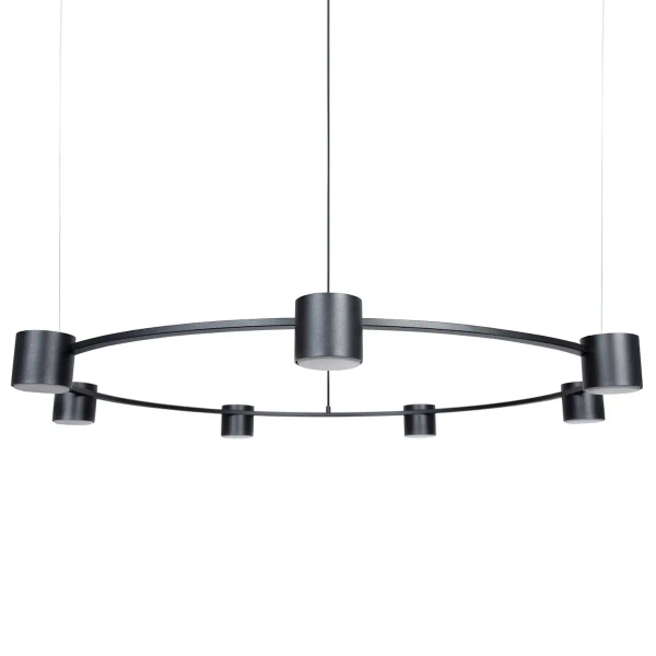 Żyrandol do salonu Kodo 7 41336 nad wyspę tuby czarny