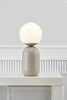 Lampa stołowa Notti 2011035010 Nordlux kula ball biała szara