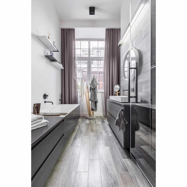 Punktowa sufitowa lampa Parana 10718 IP44 kwadrat łazienkowa czarna