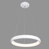 LAMPA wisząca ALESSIA 5280-840RP-WH-3 Italux okrągła OPRAWA metalowy zwis LED 40W 3000K pierścień ring biały