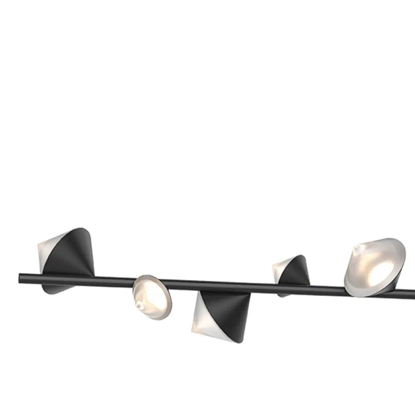 Dekoracyjna lampa wisząca Cone ST-10307-130 black Step LED 99W 3000K stożki czarne