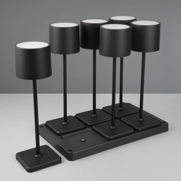 Lampki nocne Fernandez R54096632 LED 6W 2700-600K stacja ładowania czarny