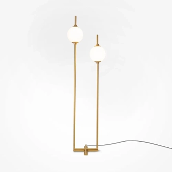 Podłogowa lampa The Sixth Sense Z020FL-L12BS3K LED 12W 3000K kule mosiądz