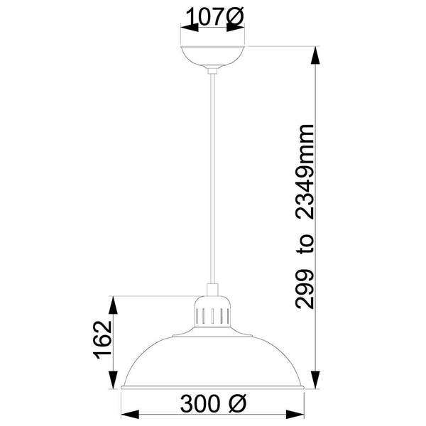 Wisząca LAMPA vintage FRANKLIN-P-CR Elstead retro OPRAWA metalowa ZWIS kopuła kremowy