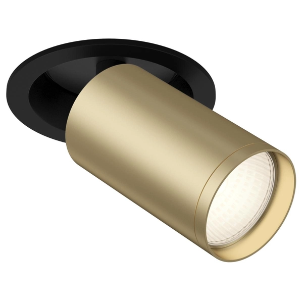 Reflektorek wpustowy Focus S C048CL-U-1BMG Maytoni regulacja czarny złoty