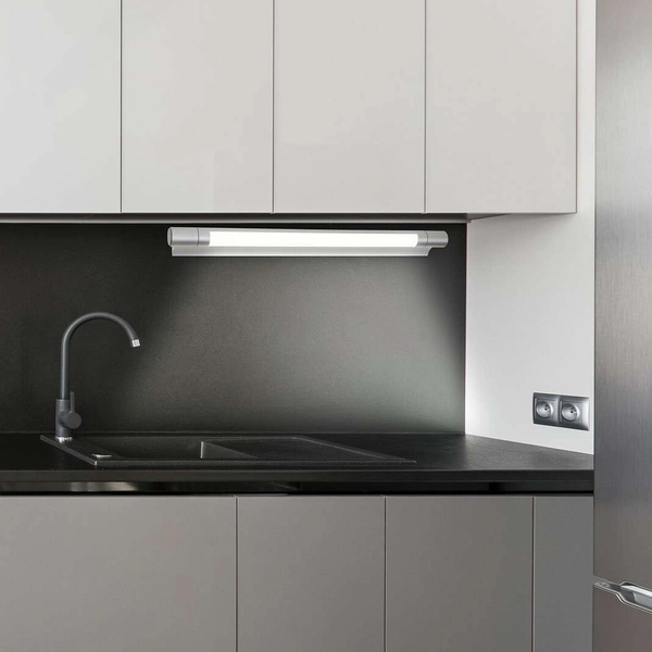 LAMPA kinkiet BYRON 1445 Rabalux ścienna OPRAWA metalowa LED 8W 4000K tuba srebrna