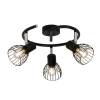 Potrójna lampa sufitowa Blacky 62133/06 z regulacją czarny