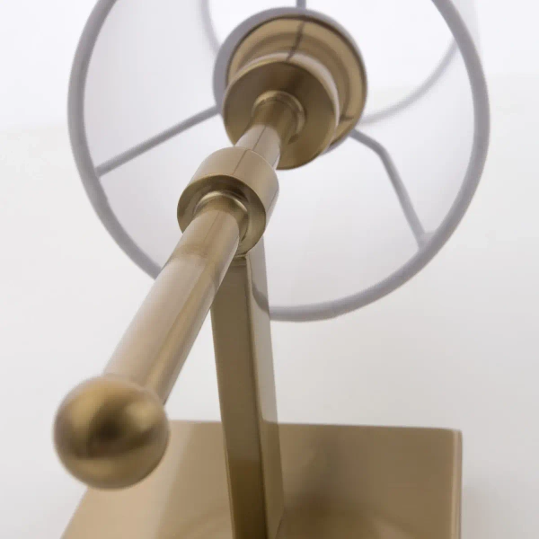 Ścienny kinkiet Denver W01963BR-WH Cosmolight tuba biały mosiądz