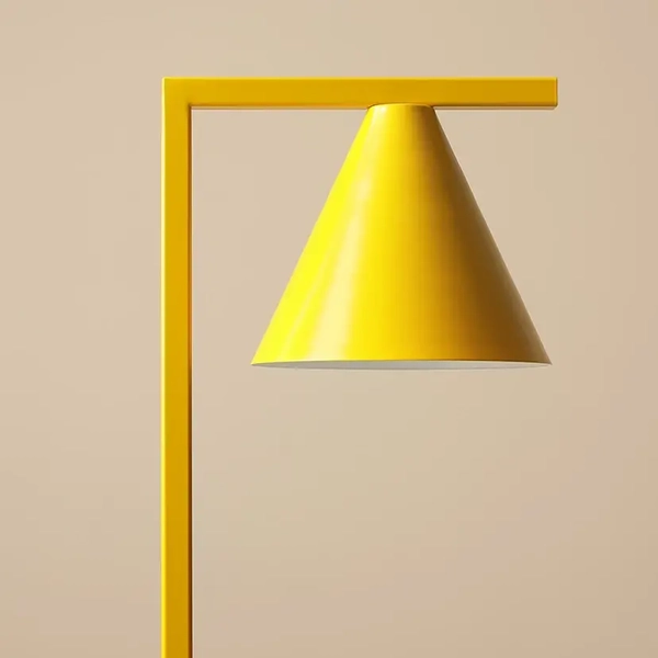 Stołowa lampa gabinetowa Form Table 1108B14 Aldex żółty stożek metalowy