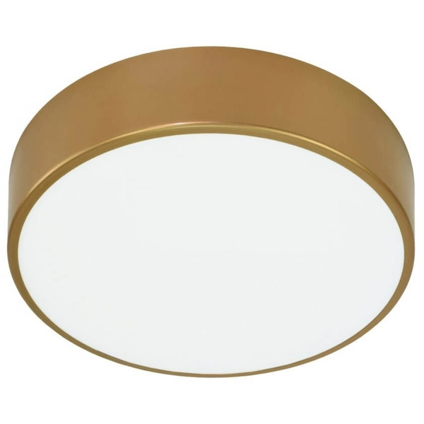 Złota lampa sufitowa 137623619792 okrągła z czujnikiem