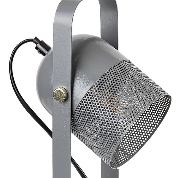 Nowoczesna lampa stołowa Ronnie 5254 metalowa z regulacją gabinet szara