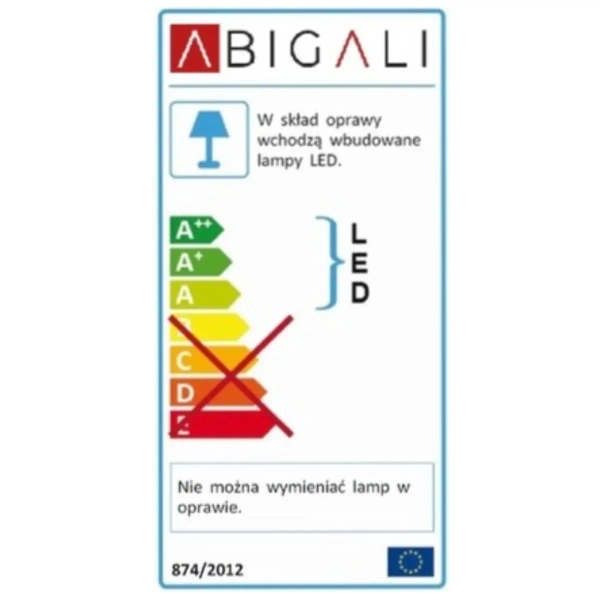 Zewnętrzna lampa ścienna AGI KMW2X5WW ogrodowa LED 10W 3000K IP65 biała