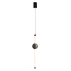 Salonowa lampa wisząca VERDES P0612 LED 10W 3000K kula tuba czarna