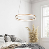 Lampa wisząca ring Midway LP-033/1P L GD Cristal Triangle LED 50W złota