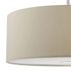 Okrągła wisząca lampa Ronda RON1729 tuba tkaninowa beżowa