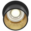 Lampa sufitowa wpustowa  Reif DL050-01GB oczko złote czarne