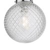 Kulista lampa ścienna Wayne WAY0150 szklana do łazienki IP44 chrom