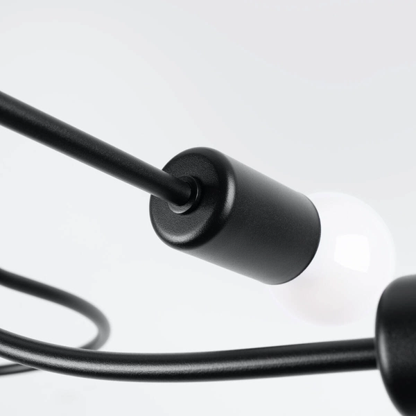 Natynkowa lampa Levar SL.1455 Sollux sufit do sypialni czarny