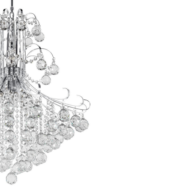 Pałacowa LAMPA wisząca Barcelona 6245/6 8C Elem metalowa OPRAWA kryształowy ZWIS żyrandol chrom