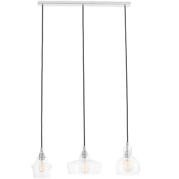 LAMPA wisząca LONGIS 10521309 Kaspa szklana OPRAWA zwis LISTWA sufitowa przezroczysta