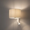 Naścienna lampa do sypialni LUSSO 11520 nocna biała