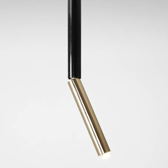 Nowoczesna tuba regulowana STICK 1067PL_G1_M Aldex sufitowa metalowa czarna