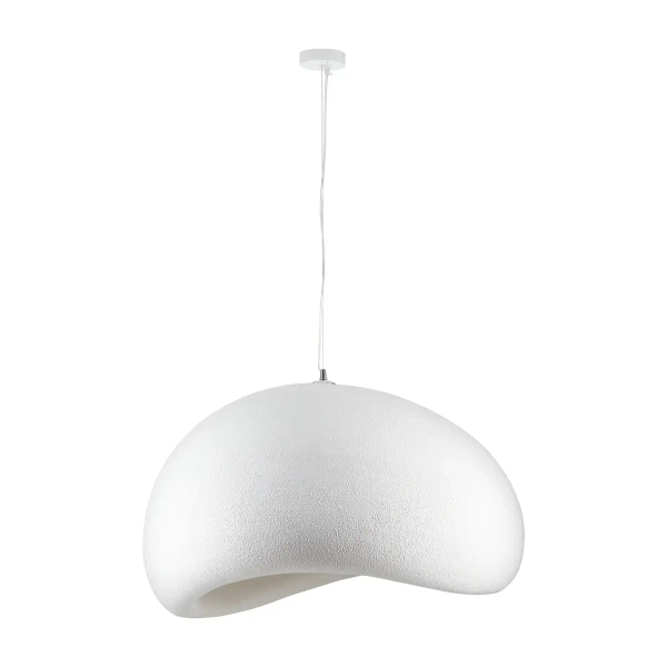 Lampa wisząca nowoczesna biała tworzywo STONE DN426-800 kloszowa E27 do jadalni 1p