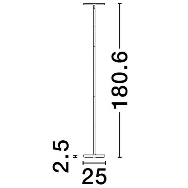 Regulowana lampa podłogowa BUENA LE44292 LED 30W 3000K biały