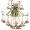 Ścienna LAMPA kinkiet Barcelona 6248/1 21QG kryształowa crystals mosiądz bursztynowa OUTLET