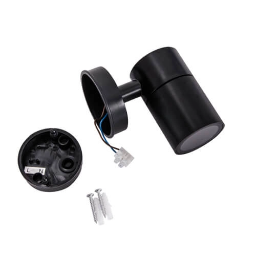 Zewnętrzna LAMPA elewacyjna GORDON 03936 Ideus ogrodowa OPRAWA ścienna tuba IP54 czarna