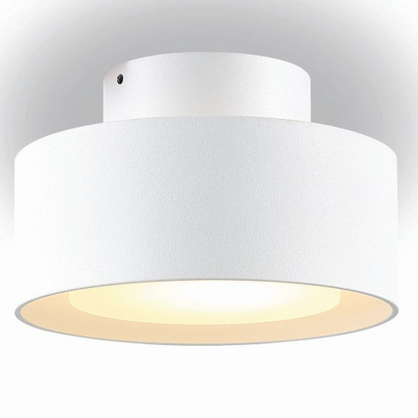 Plafon ledowy Braket 322901102 Elkim 6W 3000K minimalistyczny biały