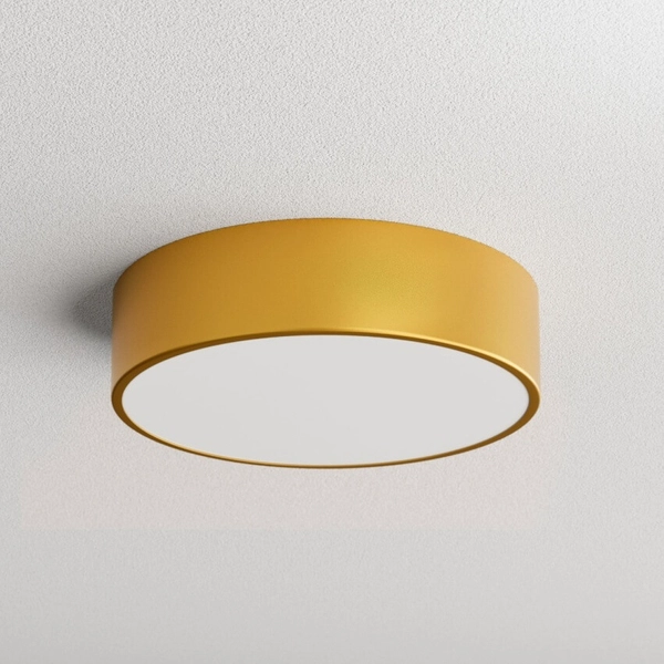 Złota lampa sufitowa 137623619792 okrągła z czujnikiem