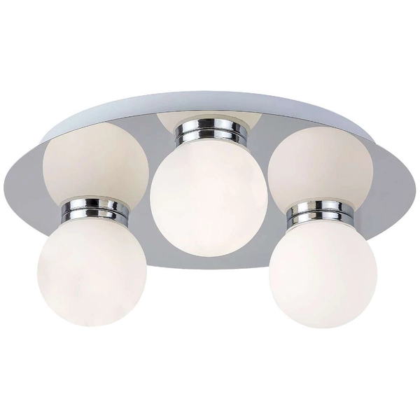 Plafon LAMPA sufitowa BECCA 2113 Rabalux łazienkowa OPRAWA szklane kule balls IP44 białe chrom
